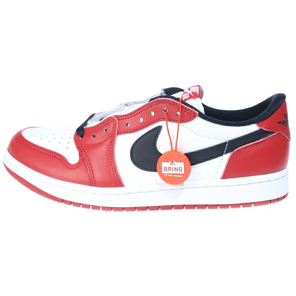 NIKE(ナイキ) 大きさ:26.5珊 AIR JORDAN 1 RETRO LOW OG CHICAGO エアジョーダン1 レトロ 風の強い町 ローカットスニーカー 赤いこと US8.5/26.5珊 HQ6998-600【新古品/中古】【度合いS】【色つや赤いこと】【取りまわしバス発着場BRING仙台店】
