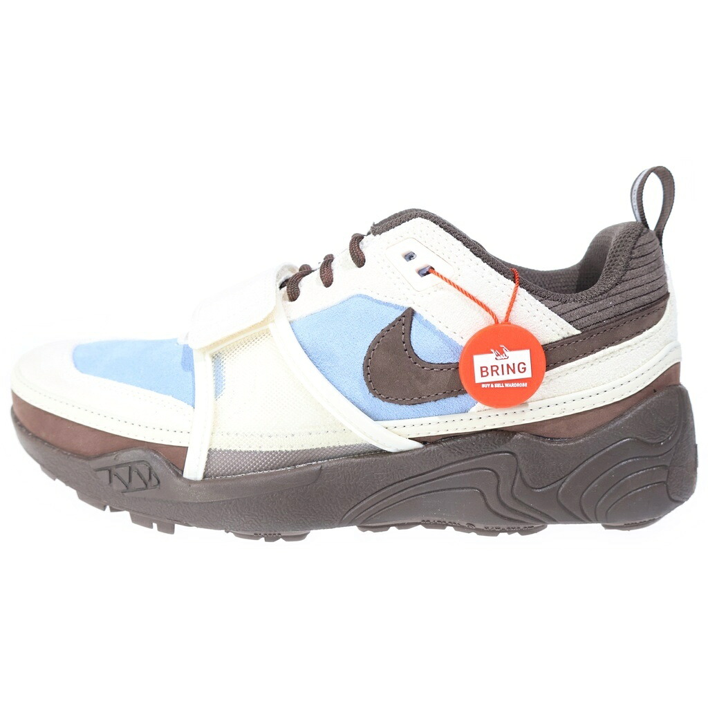 NIKE(ナイキ) 大きさ:26.5珊 ×TRAVIS SCOTT ZOOM FIELD JAXX トラヴィススコット 望遠レンズ活動の領域 ジャックス ローカットスニーカー ベージュ/青碧 US8.5/26.5珊 HQ3072-400【新古品/中古】【度合いS】【色つやベージュ】【取りまわしバス発着場BRING仙台店】