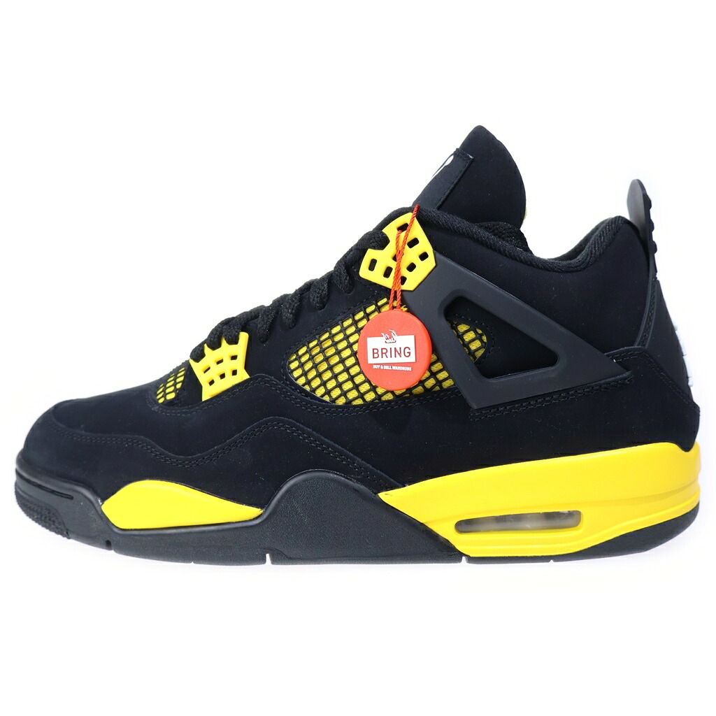 NIKE(ナイキ) サイズ:29.0cm AIR JORDAN 4 RETRO THUNDER エアジョーダン 4 レトロ サンダー ハイカットスニーカー ブラック/イエロー US11/29cm DH6927-017【新古品/中古】【程度S】【カラーブラック】【取扱店舗BRING KICKS】|ブランド買取・販売 BRING