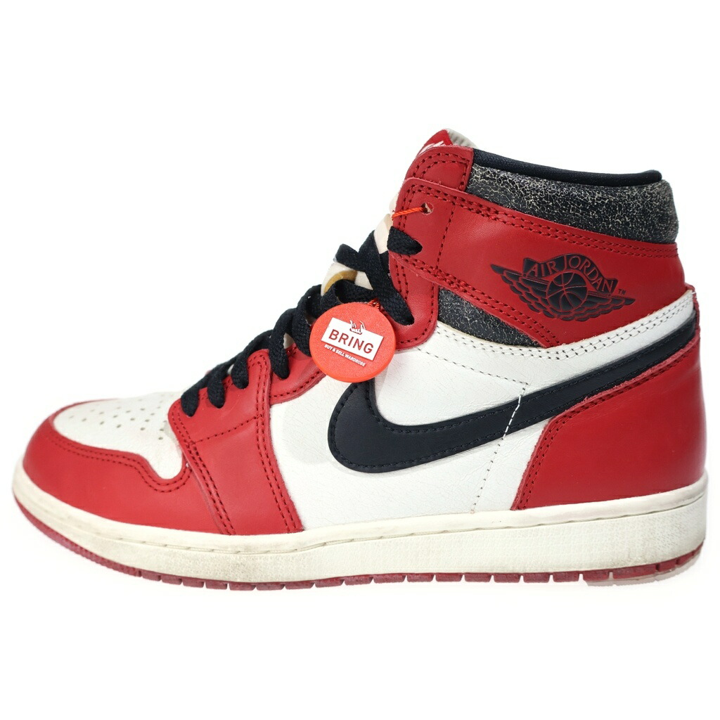 NIKE(ナイキ) 大きさ:27.0糎 AIR JORDAN 1 HIGH OG CHICAGO LOST \u0026 FOUND エアジョーダン1 御機嫌 ロスト アンド ファウンド ハイカットスニーカー 赤いこと/白いこと US9/27糎 DZ5485-612【中古】【座標軸A】【色合い赤いこと】【取りまわしバス発着場BRING KICKS】