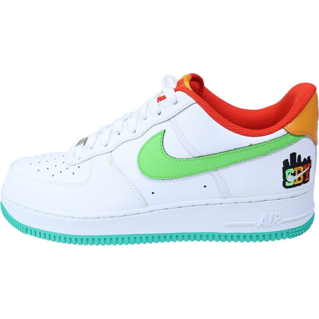 NIKE(ナイキ) 大きさ:28.0珊 AIR FORCE 1 LOW \u002707 SBY COLLECTION 空軍1 シブヤ寄せあわせ ローカットスニーカー 白いこと US10/28珊 CQ7506-146【中古】【度合いA】【色つや白いこと】【オンライン押さえる商いもの】