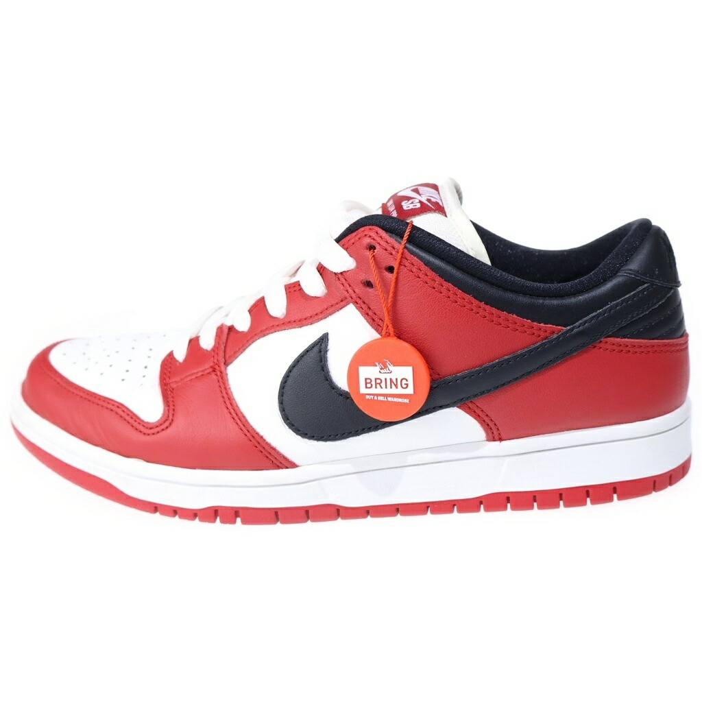 NIKE SB(ナイキエスビー) 大いさ:27.0糎 DUNK LOW PRO CHICAGO BQ6817-600 ダンクロープロ 風の強い町 スニーカー シューズ 赤いこと/白いこと/黒いこと US9/27糎 BQ6817-600【中古】【座標軸B】【色合い赤いこと】【取りまわしバス発着場BRING KICKS】