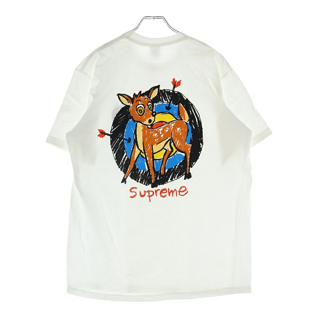 SUPREME(シュプリーム) サイズ:M 22SS Deer Tee ディア シカ プリント クルーネック 半袖Tシャツ ホワイト【新古品/中古】【程度S】【カラーホワイト】【取扱店舗BRING梅田茶屋町店】|ブランド買取・販売 BRING