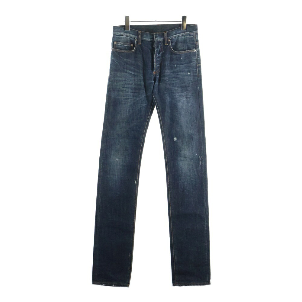Dior HOMME(ディオールオム) 大きさ:28 00AW JAKE エディ期 28 ヴィンテージ製作 ジーンズズボン下【中古】【座標軸B】【色つや青み】【取りまわしバス発着場BRING渋谷ANNEX店】