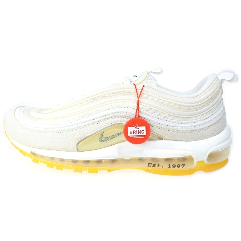 NIKE(ナイキ) 大きさ:US10/28.0糎 Air Max 97 大気圏マックス97 ローカットスニーカー 白いこと US10/28.0糎 DQ8961-100【新古品/中古】【座標軸S】【色合い白いこと】【取りまわしバス発着場BRING仙台店】
