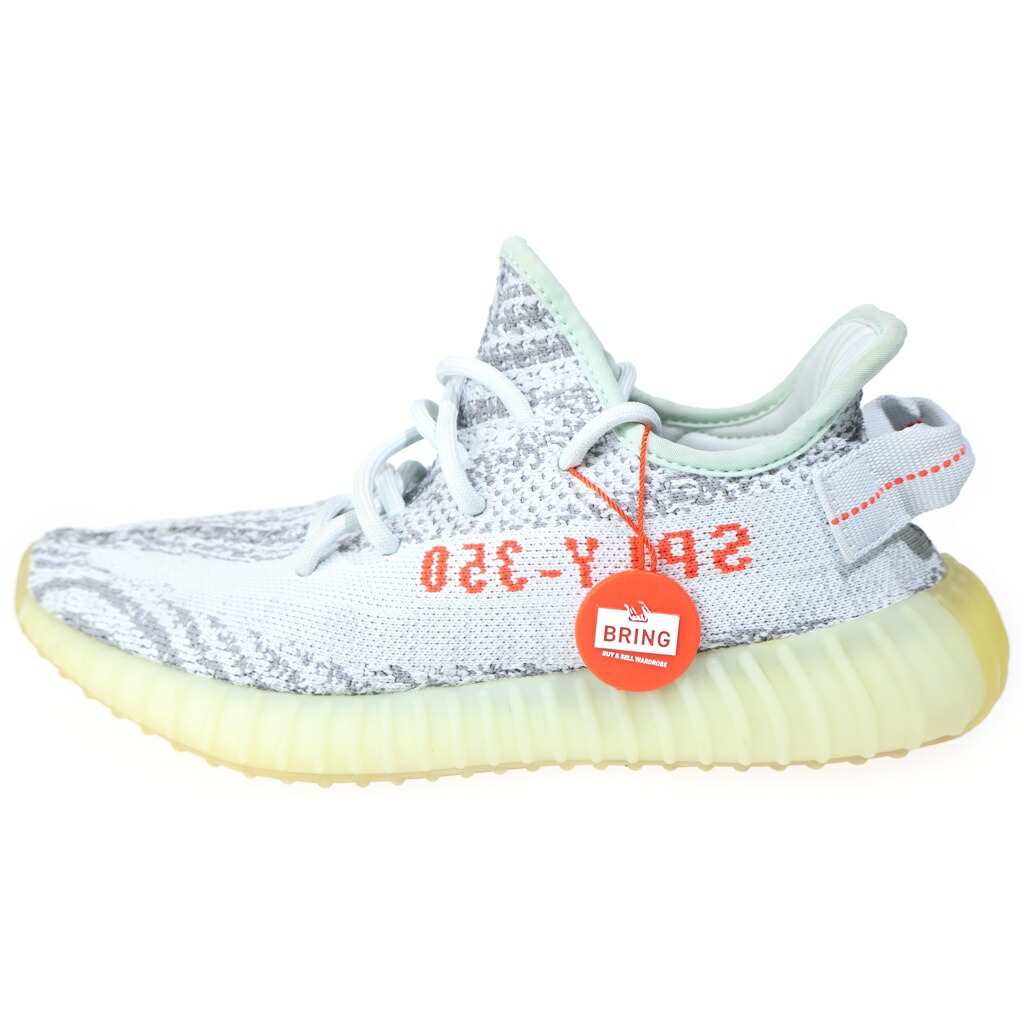 adidas(アディダス) 大きさ:24.5珊 YEEZY BOOST 350 V2 Blue Tint イージーブースト ローカットスニーカー ブルーティント US6.5/24.5珊 B37571【中古】【度合いA】【色つや薄墨色】【取りまわしバス発着場BRING横浜ビブレ店】