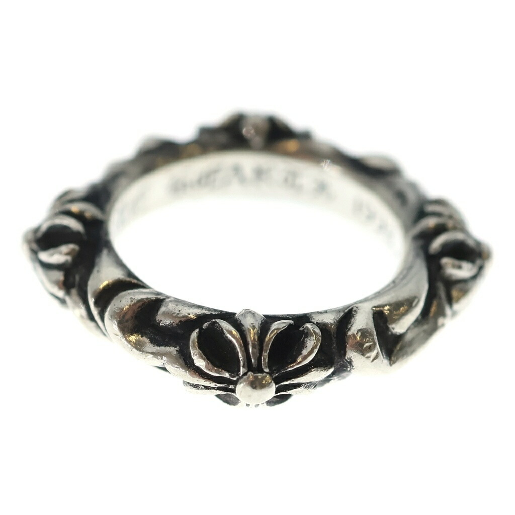 CHROME HEARTS(クロムハーツ) 大きさ:8号 SBT BAND SBTダンス楽隊輪っか しろがね色 BCA345【中古】【度合いB】【色つやしろがね色】【取りまわしバス発着場原宿】