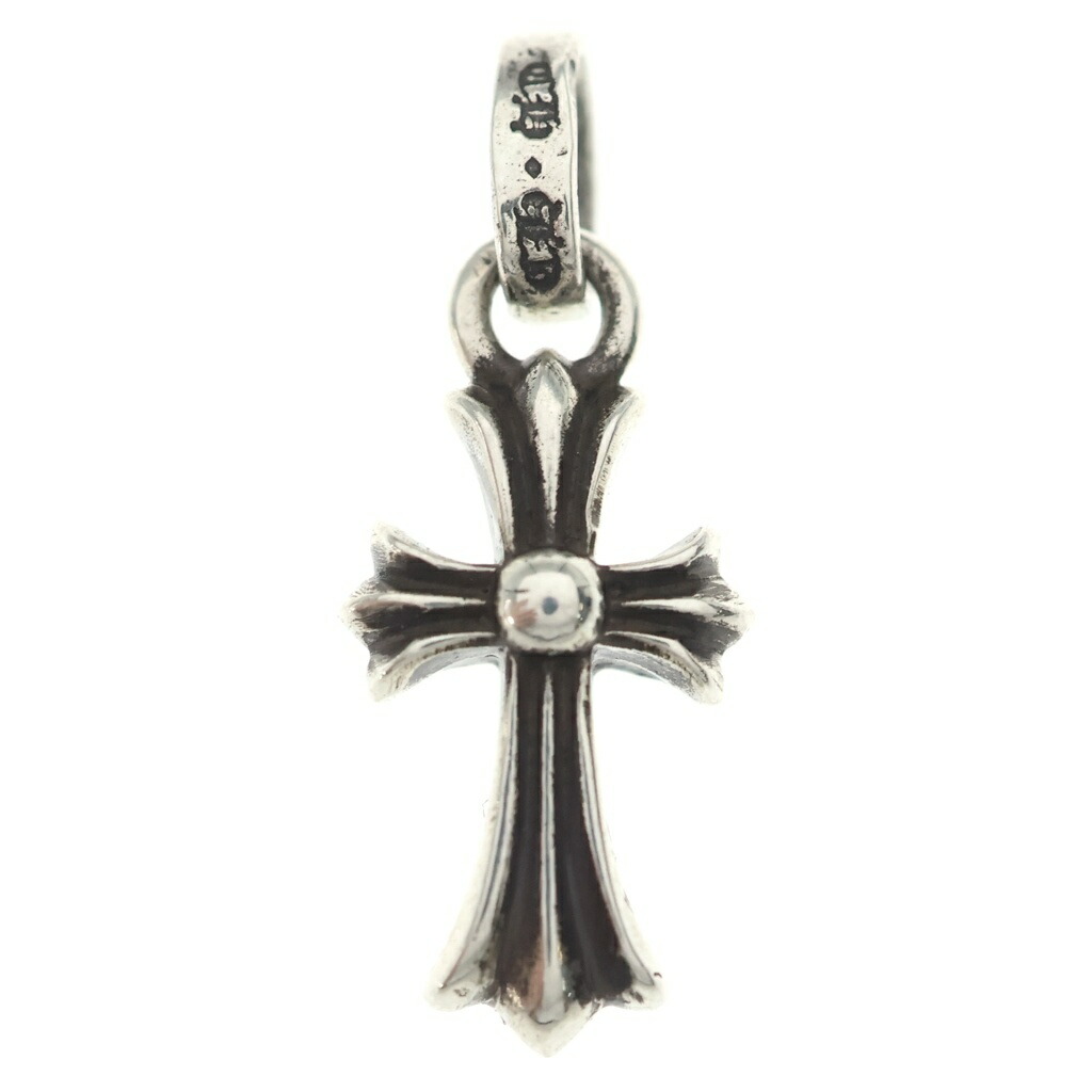 CHROME HEARTS(クロムハーツ) CRS BBYFAT ベイビーファットクロス 新型役をつける シャンデリヤいの一番 しろがね色 BCA237【中古】【座標軸B】【色合いしろがね色】【取りまわしバス発着場渋谷】
