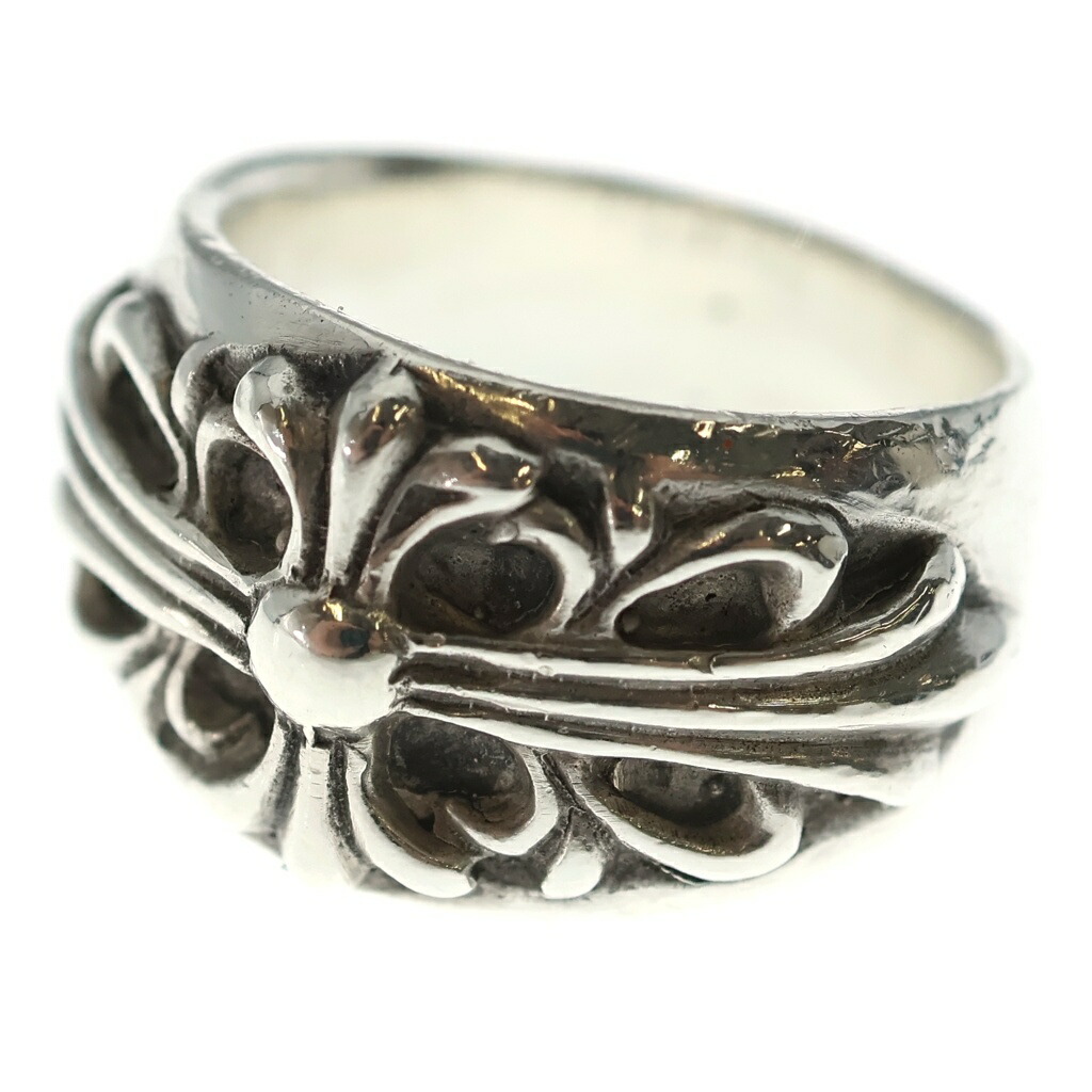 CHROME HEARTS(クロムハーツ) サイズ:16.0号 FLRL CRS フローラルクロス リング シルバー BCA346【中古】【程度B】【カラーシルバー】【取扱店舗BRINGアメリカ村店】｜ブランド買取・販売　BRING