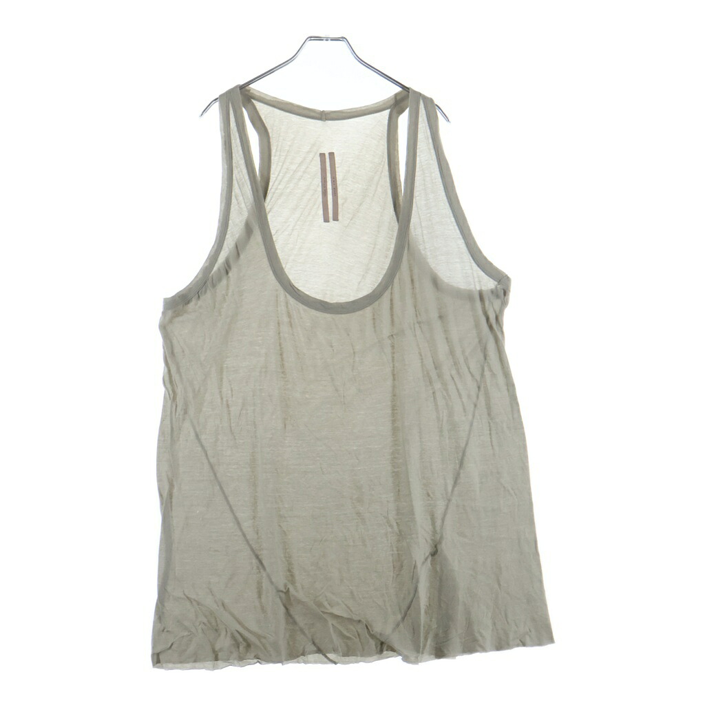 Rick Owens(リックオウエンス) サイズ:M 23AW Fog Tank フォグタンクトップ パール RU027155-UC【中古】【程度B】【カラーグレー】【取扱店舗新宿】｜ブランド買取・販売　BRING