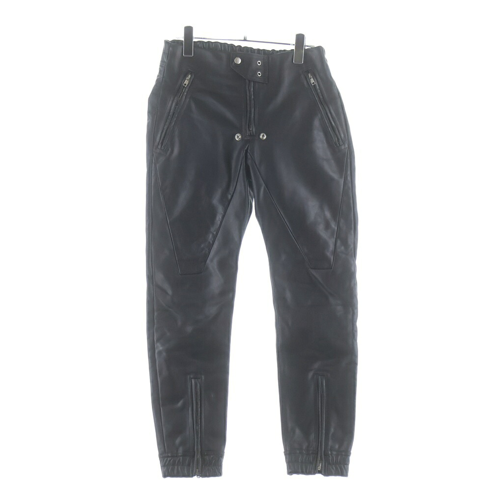 Rick Owens(リックオウエンス) サイズ:46 24SS LUXOR JOGGER ルクソールジョガー レザーパンツ ブラック RU01D3395-LOY【中古】【程度A】【カラーブラック】【取扱店舗新宿】｜ブランド買取・販売　BRING