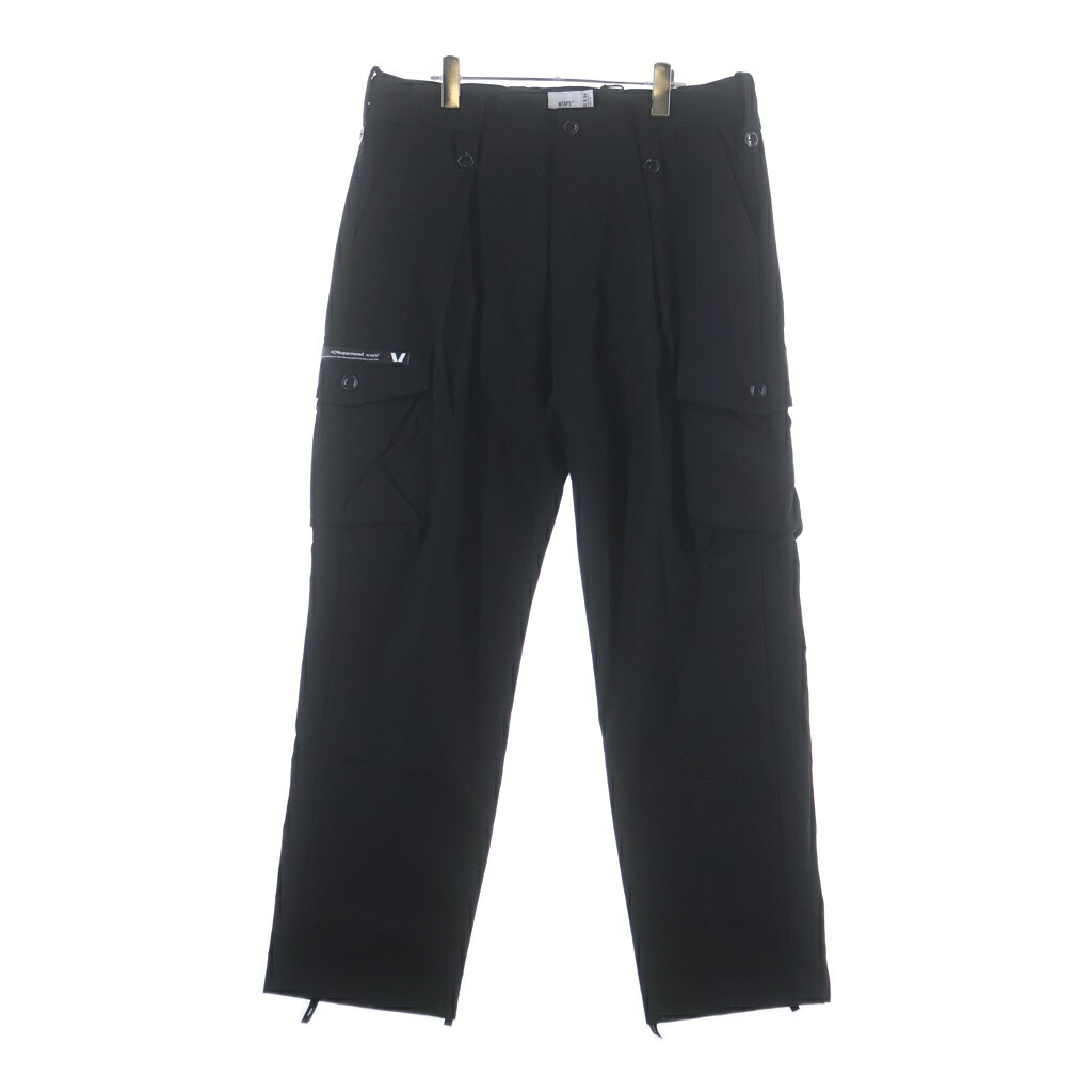 WTAPS(ダブルタップス) サイズ:4 23AW EX47 COLLECTION? コットン カーゴパンツ ブラック 232WVDT-PTM06【新古品/中古】【程度S】【カラーブラック】【取扱店舗BRING THRIFT CLOSET 幕張店】|ブランド買取・販売 BRING
