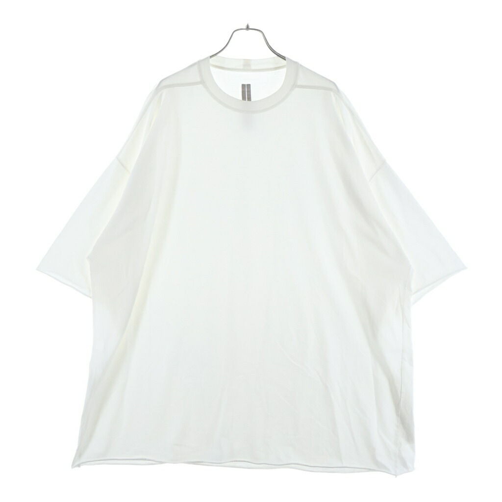 Rick Owens(リックオウエンス) 大きさ:os 25SS TOMMT-T トミー 厚地の外套大きさ 半袖プルオーバー カットソー 白いこと RU01E5283-JA【中古】【座標軸A】【色合い白いこと】【取りまわしバス発着場BRING渋谷ANNEX店】
