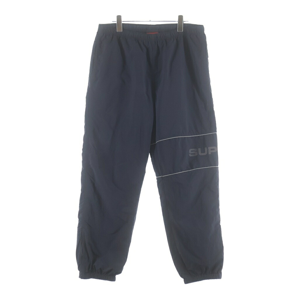 SUPREME(シュプリーム) 大きさ:M 19SS Nylon Ripstop Track PANTS ナイロンリップストップ 貨物自動車ズボン下 トラウザー 米国海軍【中古】【座標軸B】【カラーネイビー】【取りまわしバス発着場BRING亜米利加村店】