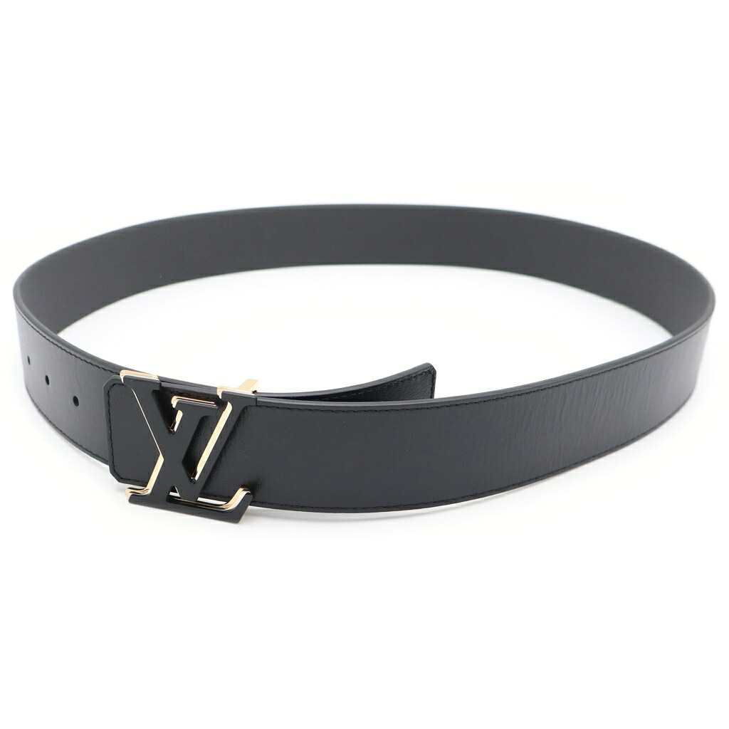 LOUIS VUITTON(ルイヴィトン) サンチュール・LVオプティック なめし革 胴締め 黒いこと M0226 ゴールド金具【中古】【座標軸A】【色合い黒いこと】【取りまわしバス発着場BRING心斎橋店】