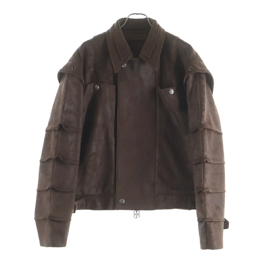 BIRTH OF ROYAL CHILD(バースオブロイヤルチャイルド) 大きさ:M Suede Armor Jacket スエードクロス アーマージャケット 赤銅色【中古】【座標軸B】【色合い赤銅色】【取りまわしバス発着場BRING福岡天神店】