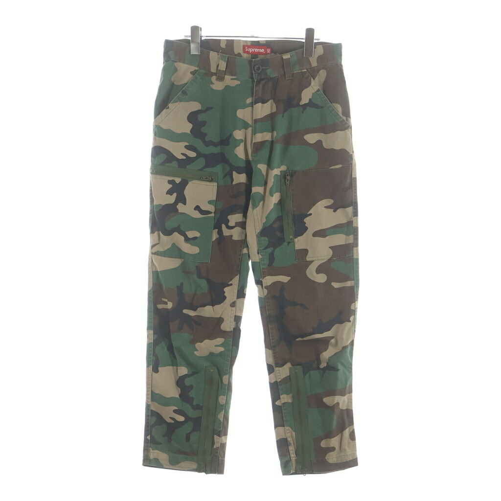 SUPREME(シュプリーム) 大きさ:30 Camo Cargo Pant 合鴨柄 カーゴパンツ カーキ【中古】【度合いB】【色つやカーキ】【取りまわしバス発着場BRING THRIFT CLOSET 幕張店】