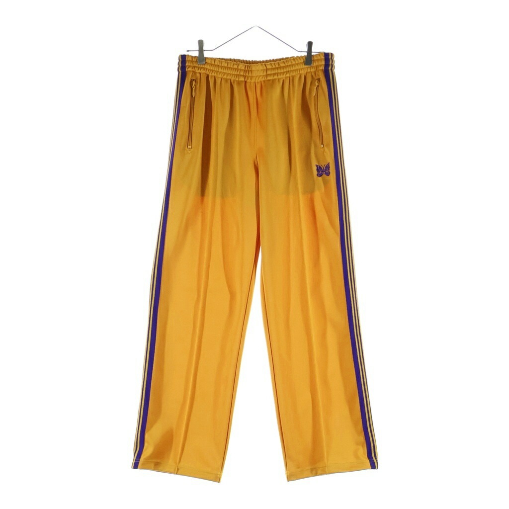 Needles(ニードルス) 大きさ:M 22SS TRACK PANT POLY SMOOTH 片方生産ライン 貨物自動車ズボン下 オレンジ色 KP220【中古】【座標軸B】【色合い黄色】【取りまわしバス発着場BRING梅田茶屋町店】