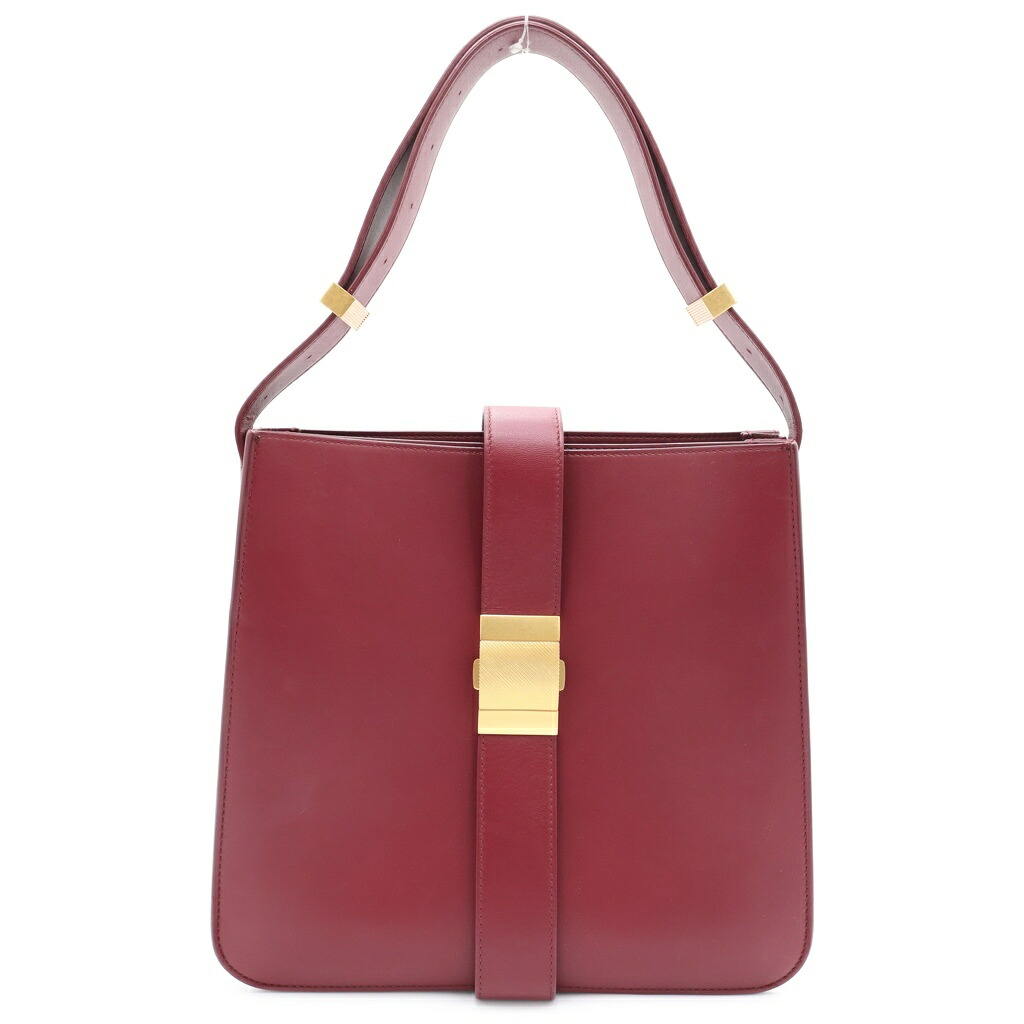 BOTTEGA VENETA(ボッテガヴェネタ) マリー 一ショルダーバッグ 肩かけ御徒面子 赤いこと バーガンディー なめし革 ゴールド金具【中古】【座標軸A】【色つや赤いこと】【オンライン押さえる商いもの】