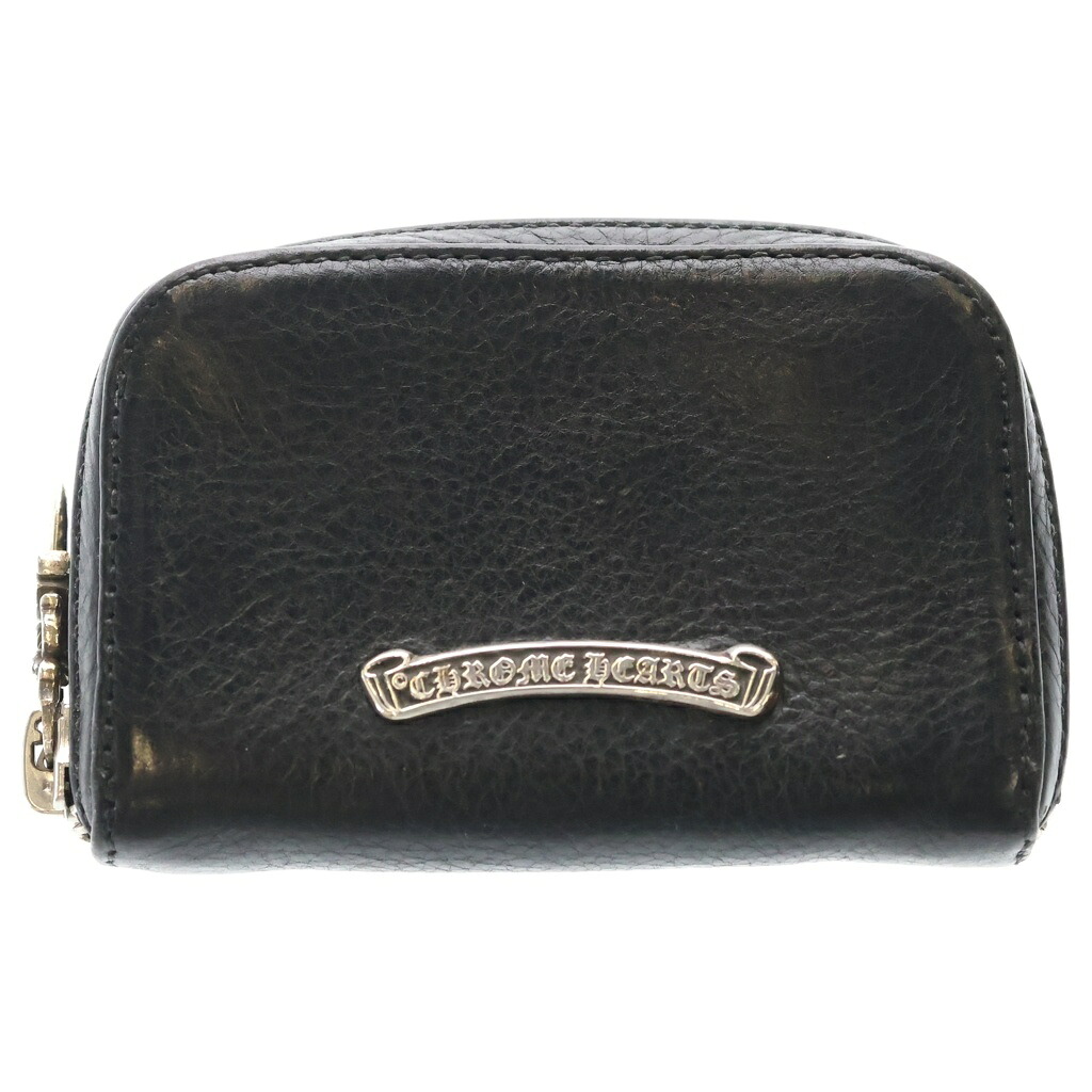 CHROME HEARTS(クロムハーツ) COIN CASE ダガージップ スクロール下げ札 コインケース 銭入れ 黒いこと【中古】【座標軸A】【色合い黒いこと】【取りまわしバス発着場原宿】