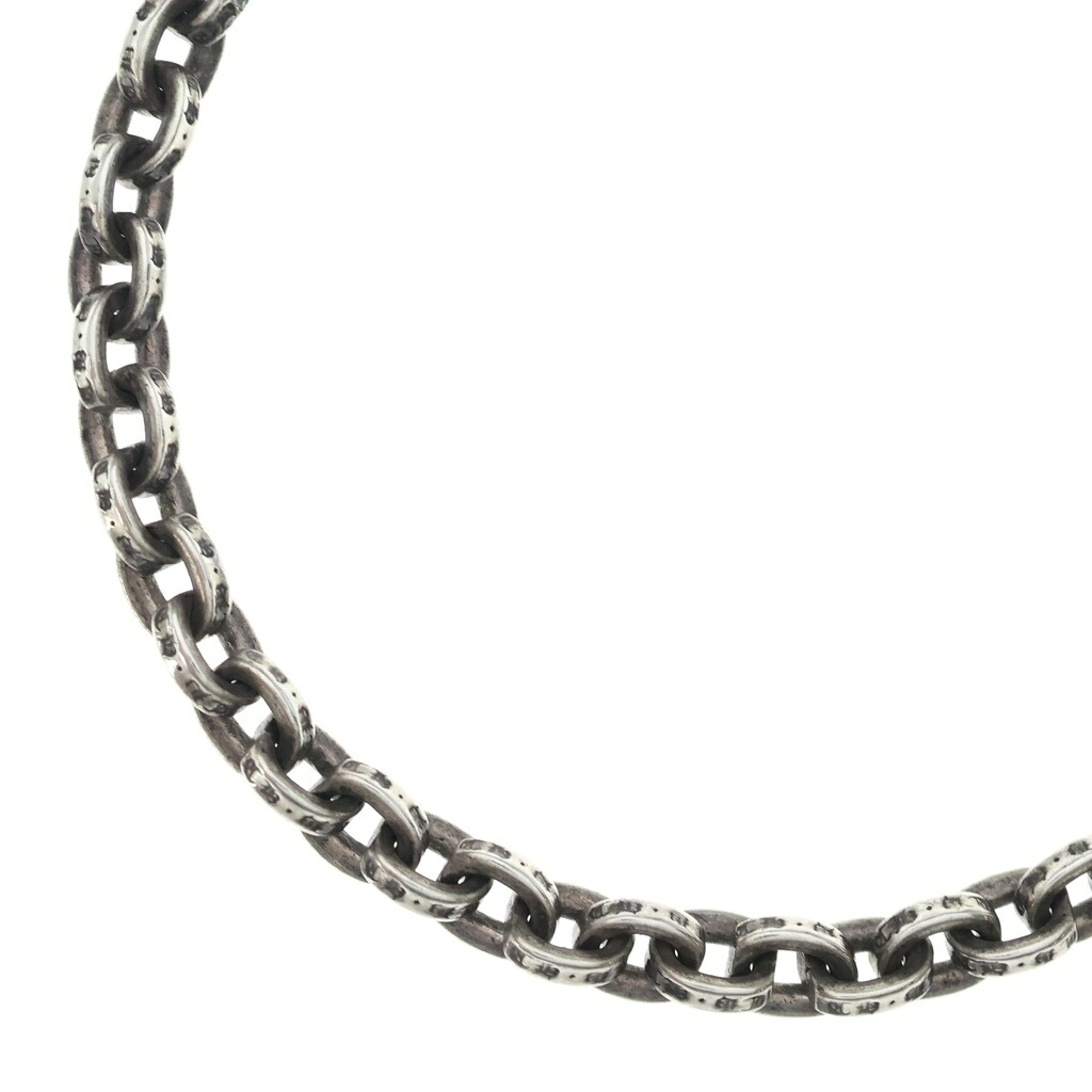 CHROME HEARTS(クロムハーツ) 大きさ:18.0inch PAPER CHAIN 18 ペーパーチェーンネックレス 18inch しろがね色 BCA086【中古】【度合いB】【色つやしろがね色】【取りまわしバス発着場渋谷】