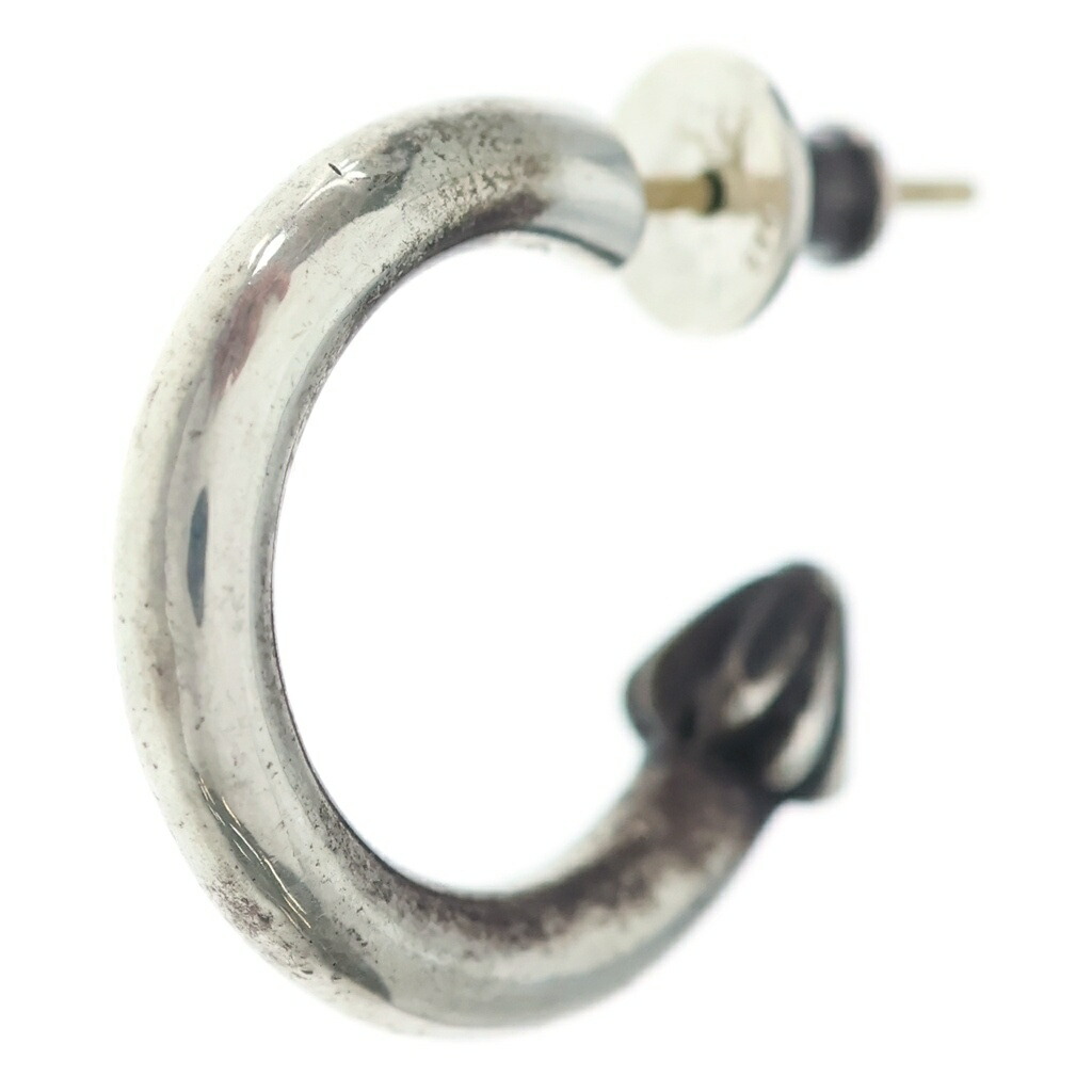 CHROME HEARTS(クロムハーツ) HOOP PLAIN 飾り気の無い フープピアス しろがね色 BCA101【中古】【座標軸B】【色合いしろがね色】【取りまわしバス発着場BRING亜米利加村店】