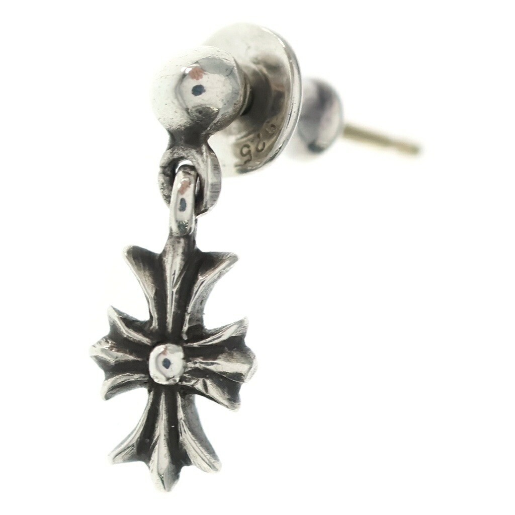 CHROME HEARTS(クロムハーツ) TNY E CH PLS タイニーE CHつけ加える 落っこちるピアス しろがね色 BCA119【中古】【度合いA】【色つやしろがね色】【取りまわしバス発着場OneStyle推進器通い路店】