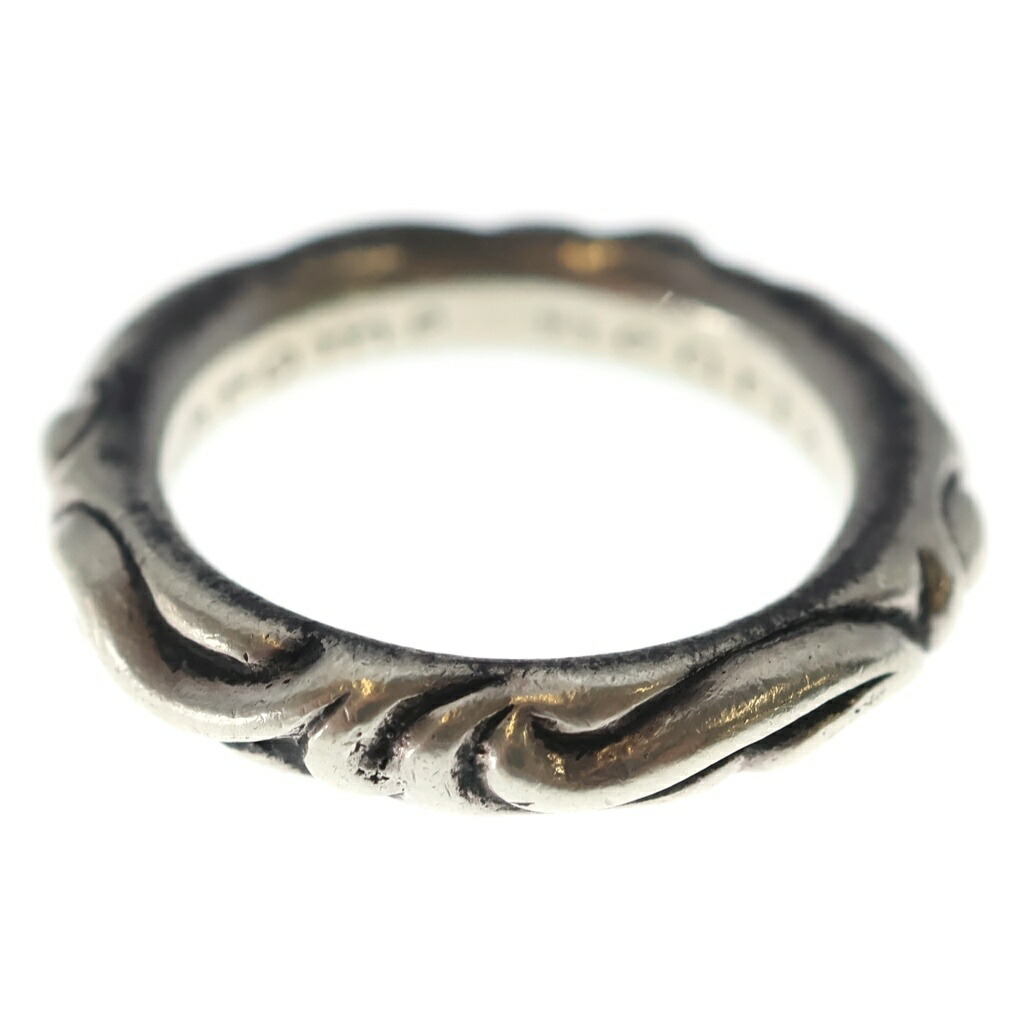 CHROME HEARTS(クロムハーツ) 大きさ:16.0号 SCRL BAND スクロールダンス楽隊 輪っか しろがね色 BCA351【中古】【度合いB】【色つやしろがね色】【取りまわしバス発着場OneStyle原宿店】