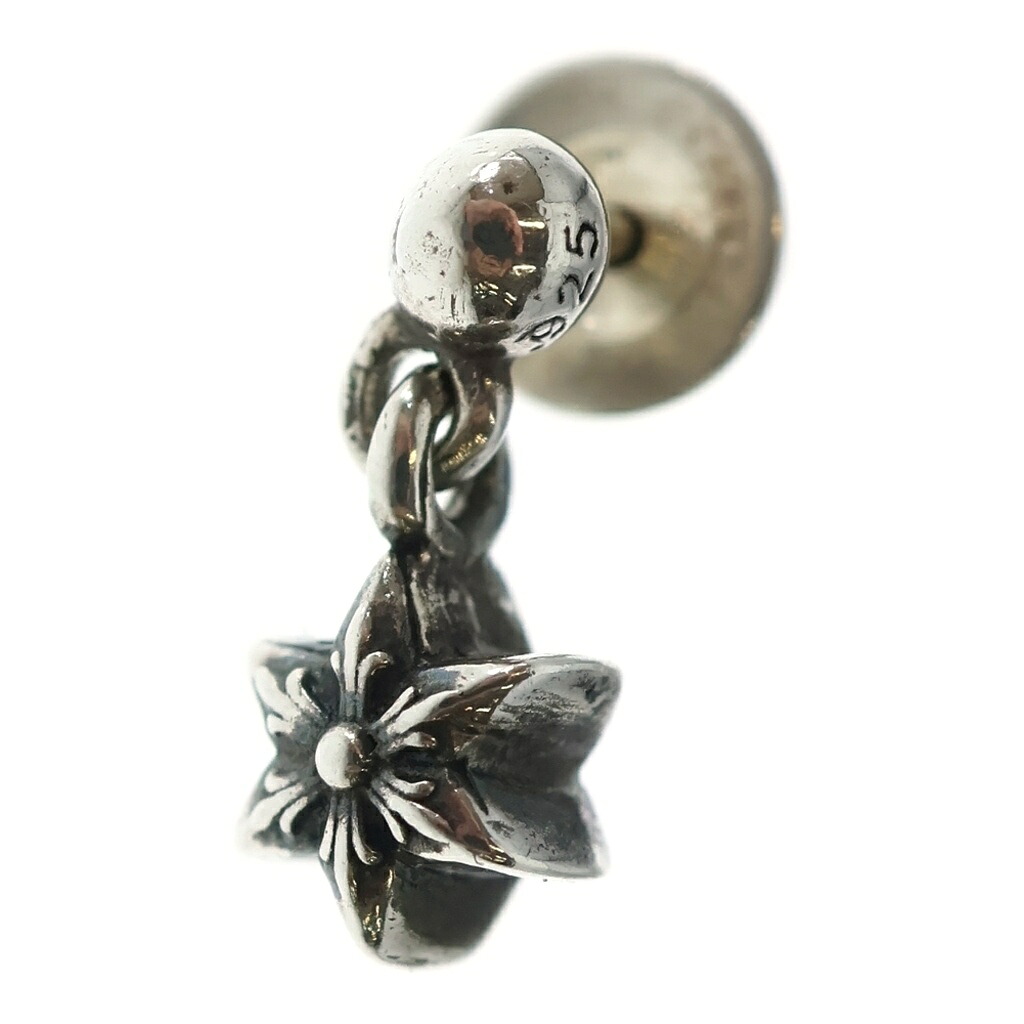 CHROME HEARTS(クロムハーツ) TNY STR DRP 1 タイニースタードロップ ピアス しろがね色【中古】【座標軸B】【色合いしろがね色】【取りまわしバス発着場渋谷】