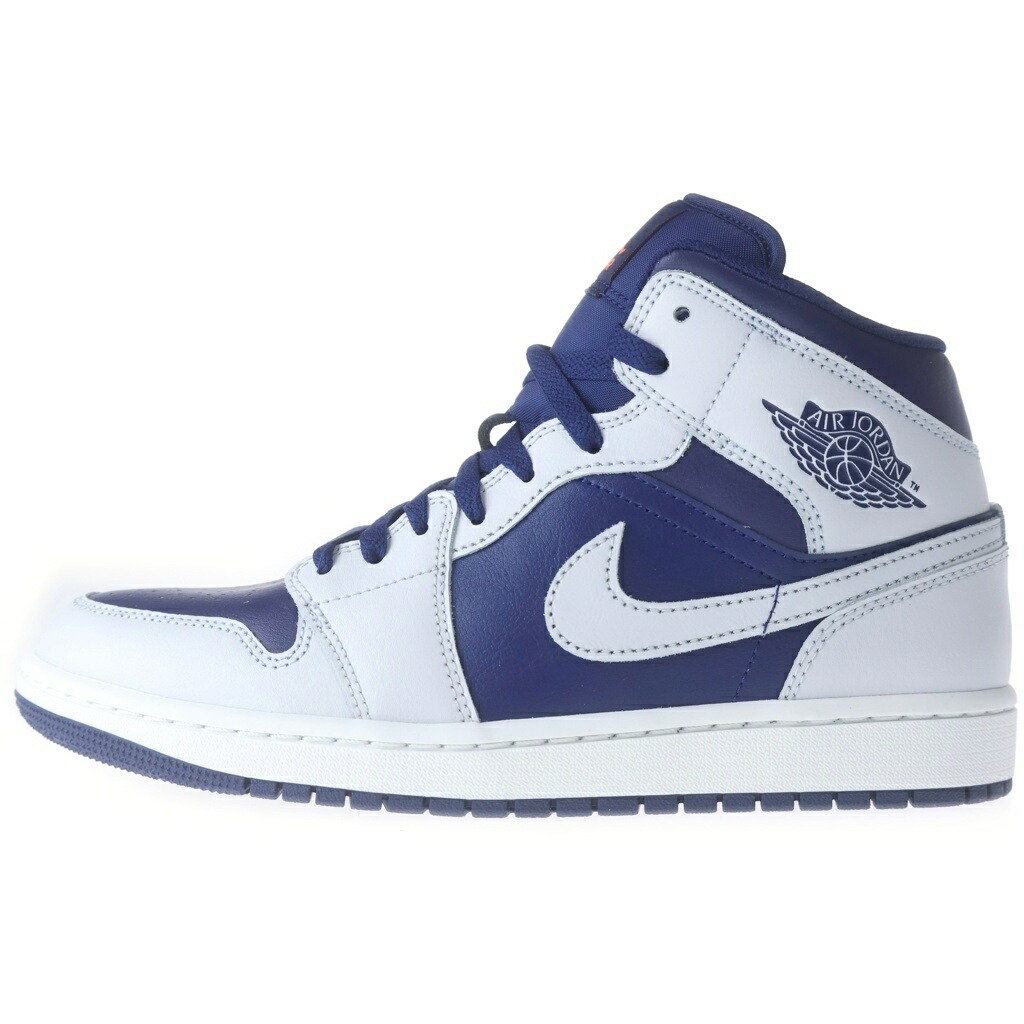NIKE(ナイキ) 大きさ:US9/27.0糎 AIR JODAN 1 MID Blue Void DQ8426-403 エアジョーダン1 ミッド ブルーボイド ミッドカットスニーカー シューズ 青色/白いこと US9/27.0糎【新古品/中古】【座標軸S】【色合い青色】【オンライン制限事項商いもの】