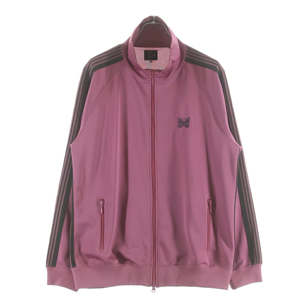 Needles(ニードルス) 大きさ:XL Track Jacket Poly Smooth 貨物自動車上衣 ロゴタイプ刺しゅう サイドラインジャージ サクラ色 MR284【中古】【座標軸B】【色合いサクラ色】【取りまわしバス発着場BRING THRIFT CLOSET あべの店】