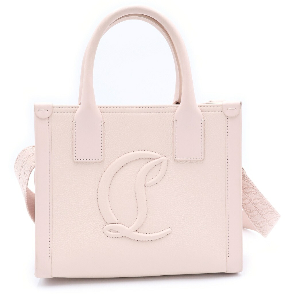 CHRISTIAN LOUBOUTIN(クリスチャンルブタン) バイマイサイド レザー 2WAY ショルダー ハンドバッグ ホワイト【中古】【程度B】【カラーベージュ】【取扱店舗BRING福岡天神店】|ブランド買取・販売 BRING