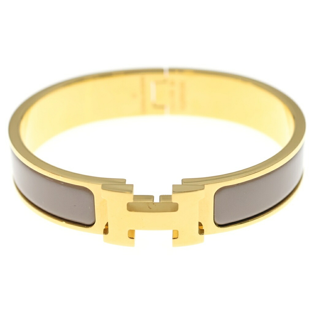 HERMES(エルメス) クリックH PM バングル ブレスレッド アクセサリー ゴールド/ピンク【新古品/中古】【程度S】【カラーゴールド】【取扱店舗新宿】|ブランド買取・販売 BRING