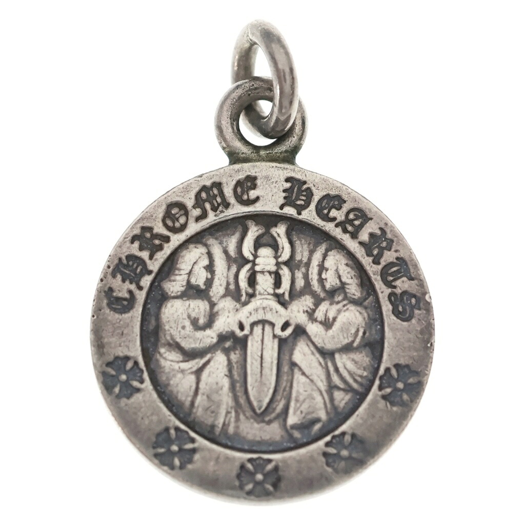 CHROME HEARTS(クロムハーツ) CHRM ANGL MDL V2 エンジェルメダルチャーム シャンデリヤいの一番 しろがね色BCA229【中古】【座標軸B】【色合いしろがね色】【取りまわしバス発着場BRING仙台店】