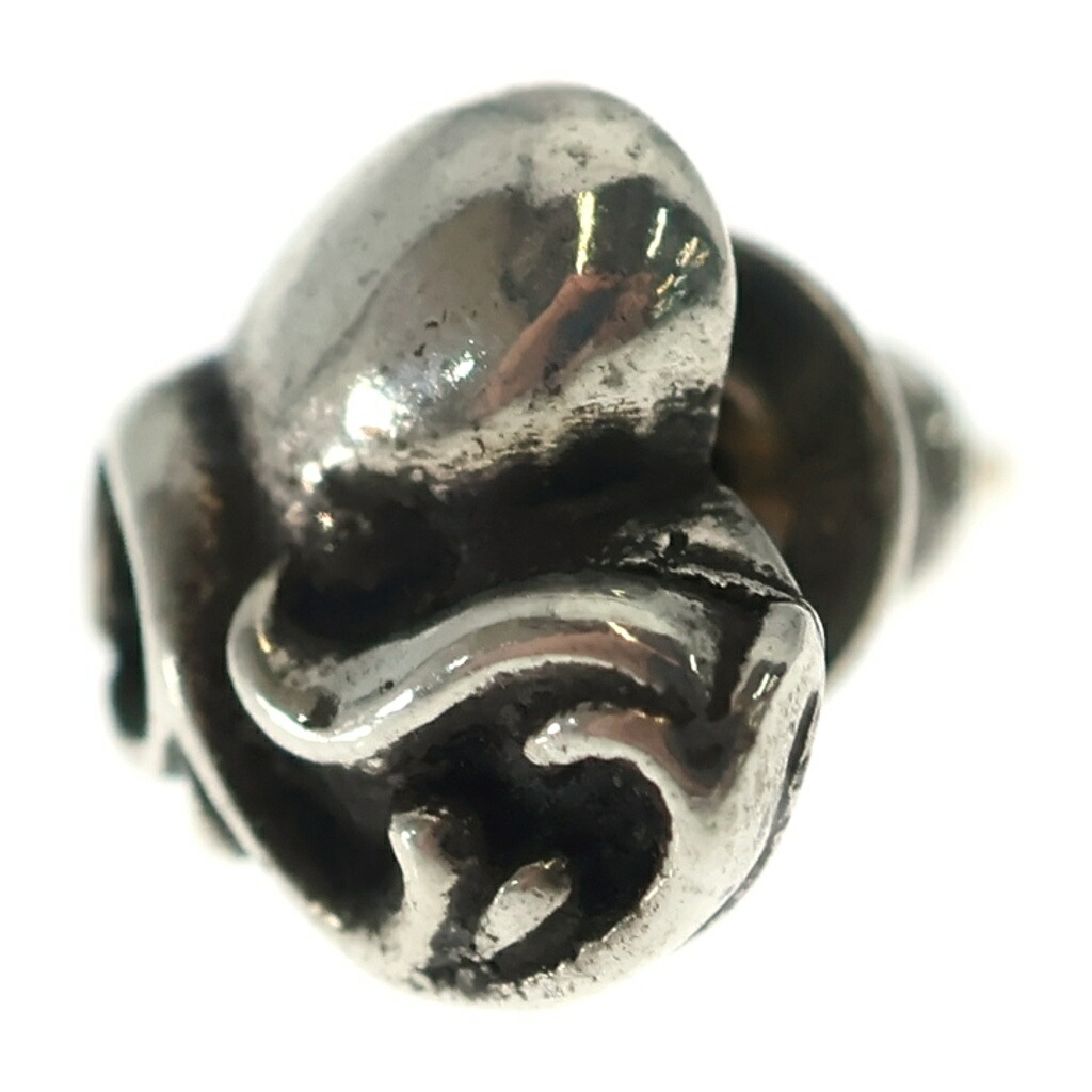CHROME HEARTS(クロムハーツ) STUD HEART ハート形 スタッドピアス しろがね色 BCA112【中古】【座標軸B】【色合いしろがね色】【取りまわしバス発着場BRING有楽町マルイ店】