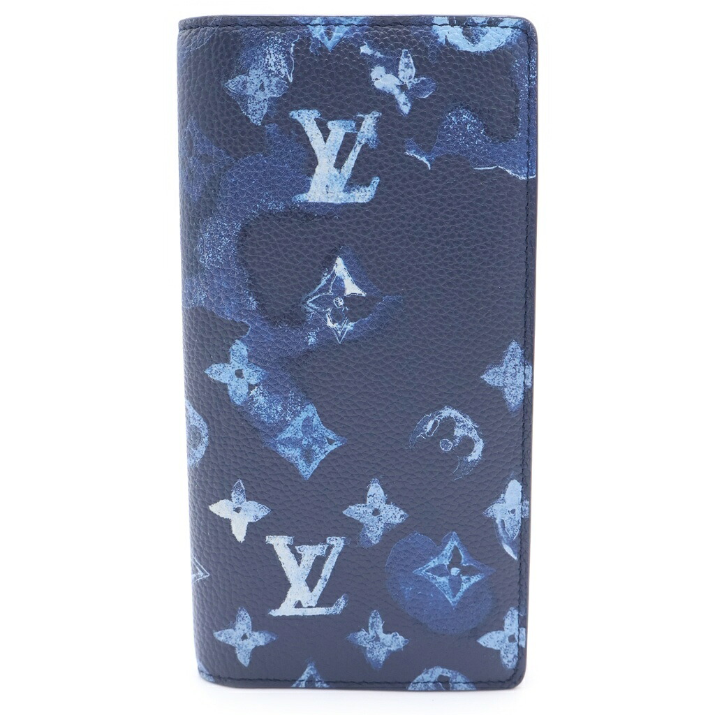 LOUIS VUITTON(ルイヴィトン) ポルトフォイユ ブラザ モノグラム PVCなめし革 お水色つや 青み M80465【中古】【座標軸B】【色つや青み】【取りまわしバス発着場BRING横浜ビブレ店】