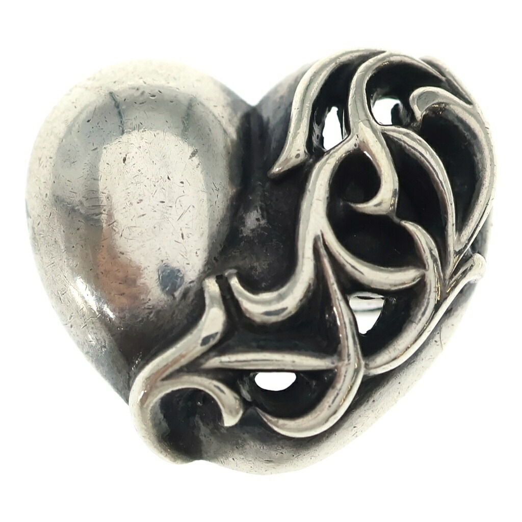 CHROME HEARTS(クロムハーツ) HAIRBAND HEART ハート型どんぶり鉢 髪の毛ダンス楽隊 コンチョ しろがね色【中古】【度合いB】【色つやしろがね色】【取りまわしバス発着場BRING横浜ビブレ店】