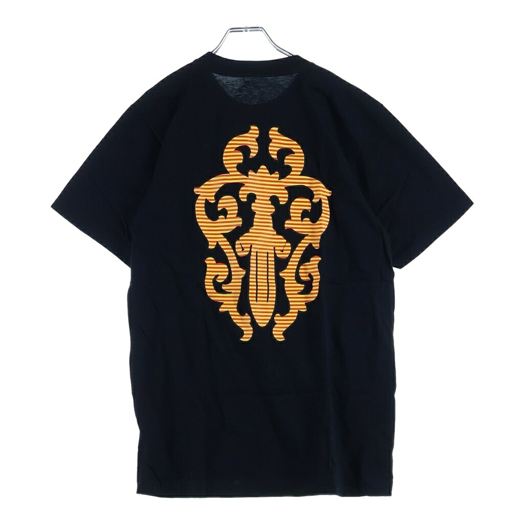 CHROME HEARTS(クロムハーツ) 大きさ:M VINE DAGGER S/S TEE ヴァインダガー バックストライプダガー 半袖 労働者の一団素っ首 プルオーバー カットソー 黒いこと【中古】【座標軸A】【色つや黒いこと】【取りまわしバス発着場BRING仙台店】
