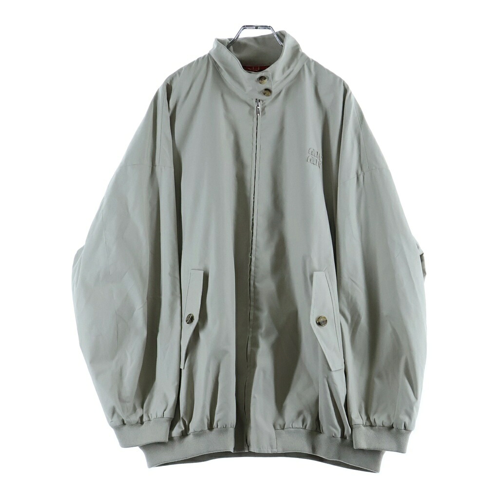 miumiu(ミュウミュウ) サイズ:40 25SS PANAMA COTTON JACKET パナマコットンジャケット ベージュ ML1267【新古品/中古】【程度S】【カラーベージュ】【取扱店舗BRING京都河原町店】|ブランド買取・販売 BRING