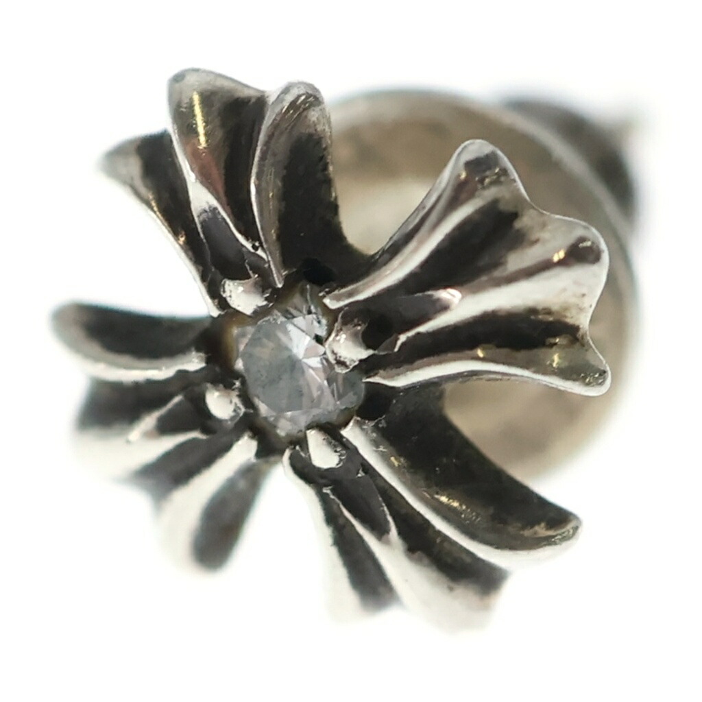 CHROME HEARTS(クロムハーツ) No2 CH PLS DIA CH足し加える 1金剛石 スタッドピアス しろがね色 BCA388【中古】【座標軸B】【色合いしろがね色】【取りまわしバス発着場BRING横浜ビブレ店】