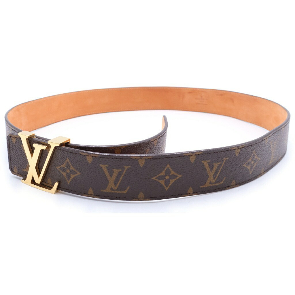LOUIS VUITTON(ルイヴィトン) サイズ:- Vイニシャル モノグラム サンチュール レザーベルト ブラウン M9608 ゴールド金具【中古】【程度B】【カラーブラウン】【取扱店舗新宿】｜ブランド買取・販売　BRING 28,110円