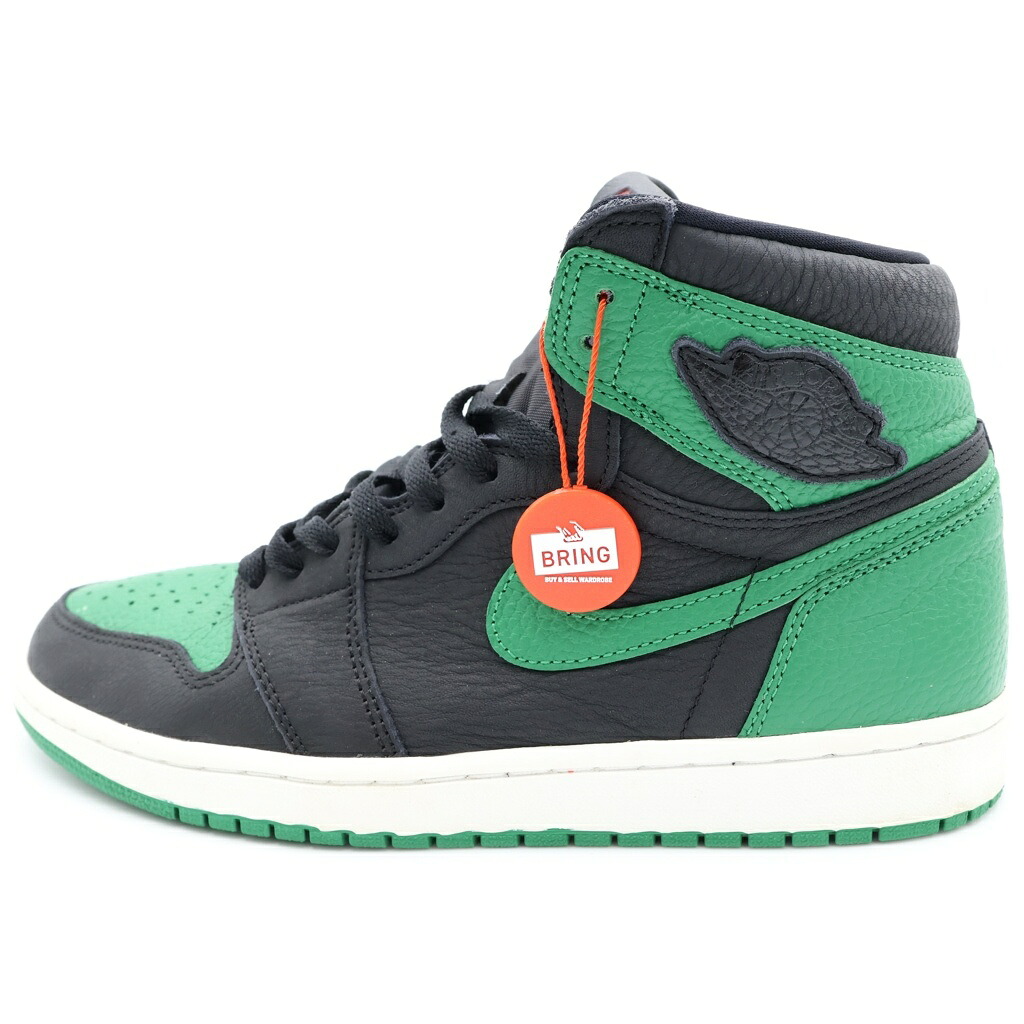 NIKE(ナイキ) 大きさ:27.5珊 AIR JORDAN 1 RETRO HIGH OG 555088-030 エア湖 ジョーダン1 レトロ ご機嫌 ハイカットスニーカー 緑であること/黒いこと【中古】【度合いA】【色つや緑であること】【取りまわしバス発着場BRING THRIFT CLOSET あべの店】
