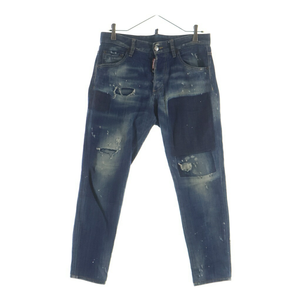 DSQUARED2(ディースクエアード) 大きさ:44 TIDY BIKER 不都合工業 スキニーデニムパンツ S74LB0438 S30342 インディゴ【中古】【度合いA】【色つや青碧】【オンライン押さえる商いもの】