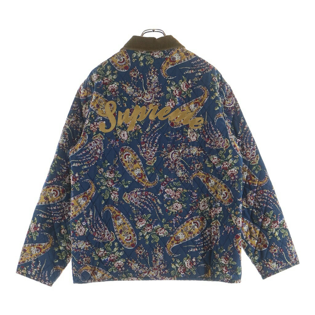 SUPREME(シュプリーム) 大きさ:L 19AW Quilted Paisley Jacket キルテッドペイズリージャケット マルチ色つや【中古】【度合いB】【色つやマルチ色つや】【オンライン押さえる商いもの】
