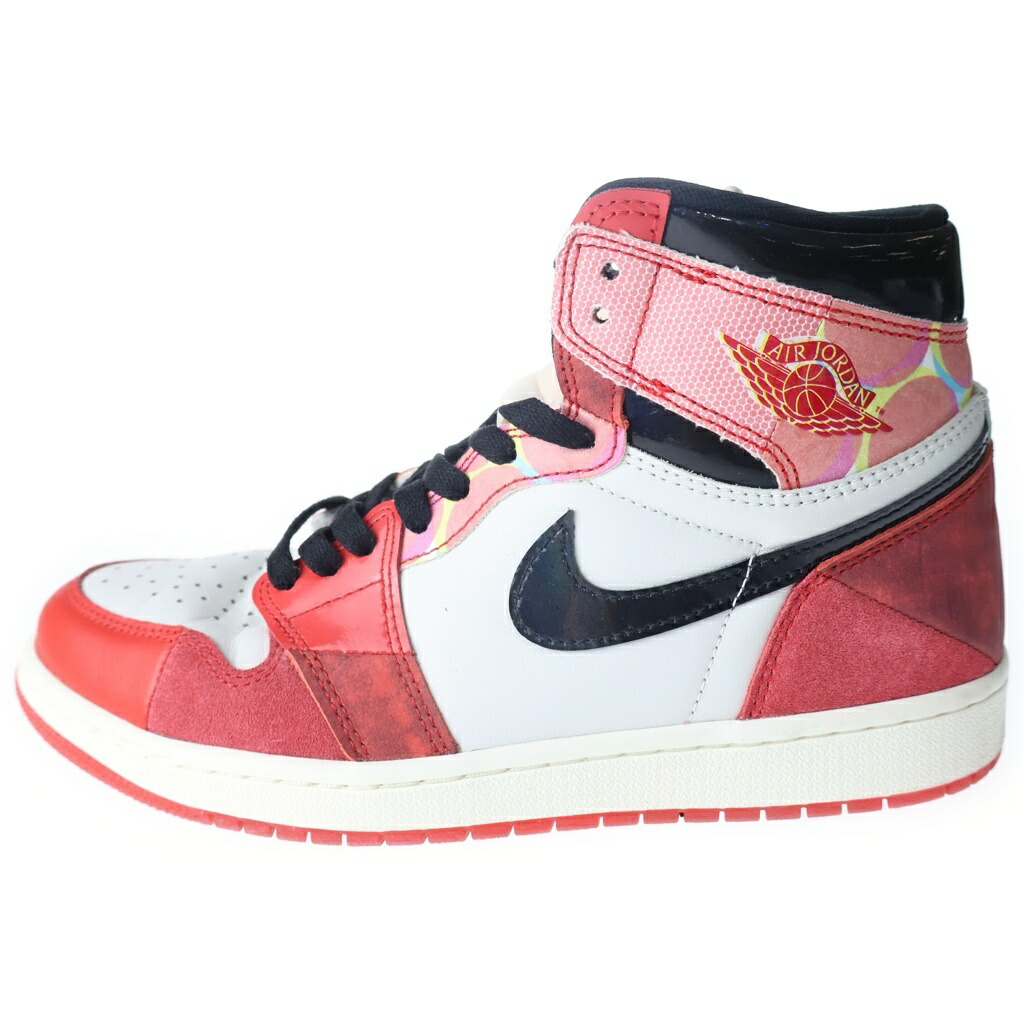 NIKE(ナイキ) 大きさ:26.5糎 ×SPIDER MAN AIR JORDAN 1 HIGH OG SP スパイダーマン エアジョーダン 1 ハイカットスニーカー 白いこと/赤いこと US8.5/26.5糎 DV1748-601【中古】【座標軸B】【色合い白いこと】【オンライン制限事項商いもの】