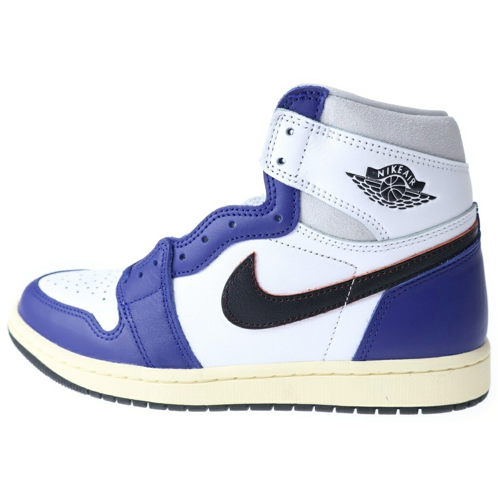 NIKE(ナイキ) 大きさ:26.5糎 AIR JORDAN 1 HIGH OG RARE AIR DEEP ROYAL BLUE DZ5485-100 エアジョーダン OG レア エアディープ ロイヤル青色 ハイカットスニーカー US8.5/26.5糎【新古品/中古】【座標軸S】【色合い白いこと】【オンライン制限事項商いもの】