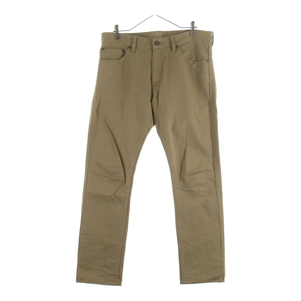 VISVIM(ヴィスヴィム) 大きさ:3 FLUXUS 12 CHINO 綿織物 リネン チノズボン下 ベージュ 0118205008015【中古】【度合いA】【色つやベージュ】【オンライン押さえる商いもの】