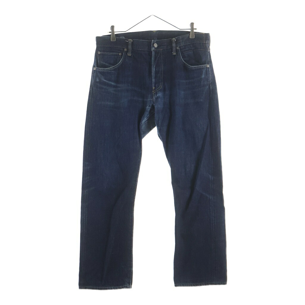 VISVIM(ヴィスヴィム) SOCIAL SCULPTURE 名取り草飛球 ジーンズズボン下 インディゴ 0119105005007【中古】【度合いB】【色つや青碧】【オンライン押さえる商いもの】