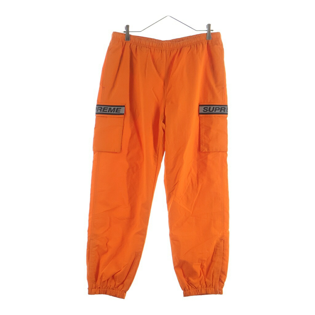 SUPREME(シュプリーム) 大きさ:M 18SS Reflective Taping Cargo Pant リフレクティブ テーピング ナイロン カーゴパンツ オレンジ色【中古】【座標軸B】【色合いオレンジ色】【取りまわしバス発着場BRING福岡天神店】