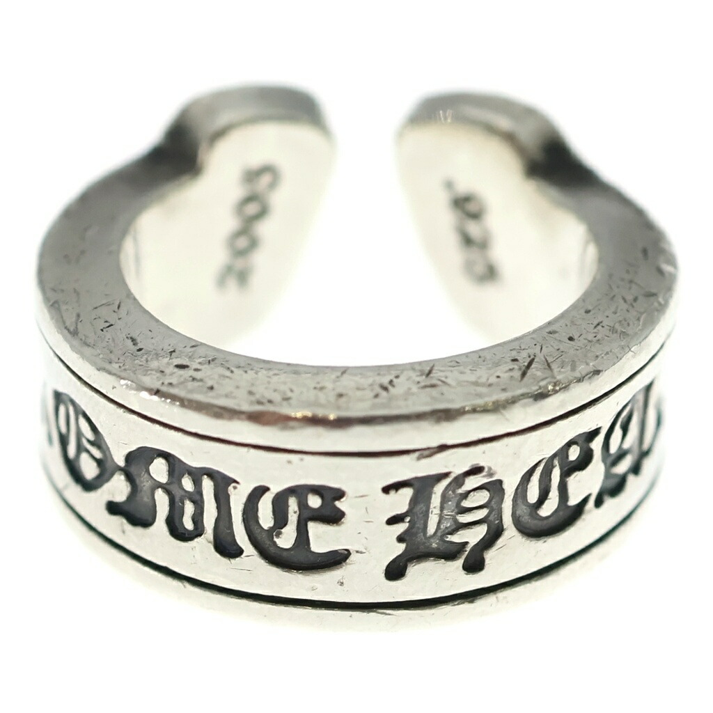 CHROME HEARTS(クロムハーツ) 大いさ:7号 LG SCROLL LABEL ラージスクロールラベル 輪っか しろがね色BCA383【中古】【座標軸B】【色合いしろがね色】【取りまわしバス発着場BRING亜米利加村店】